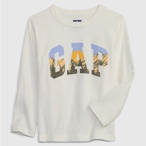 3T Gap Long Sleeve Shirt, Mountains, Outdoors, White, Toddler Clothing f…